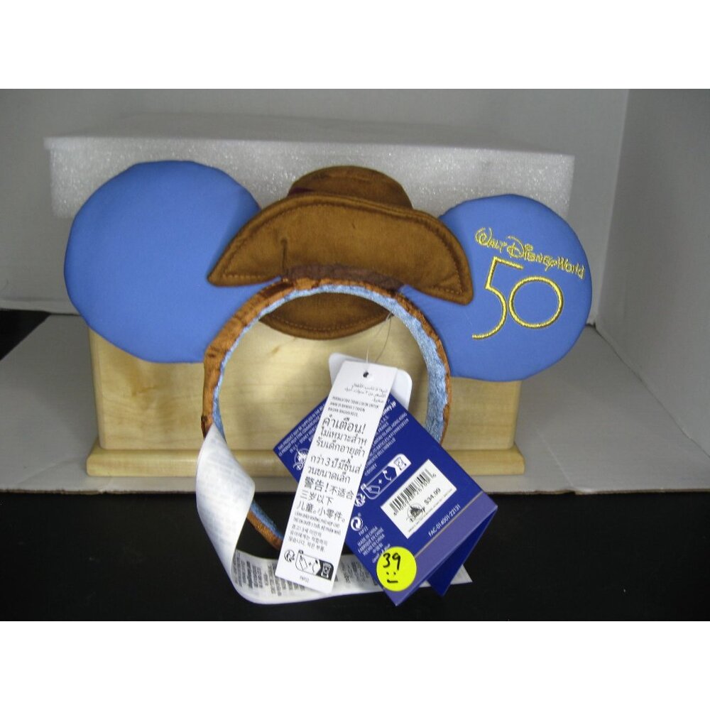 Disney Mickey Mouse The Main Attraction 50th Anniversary Ear Headband With Cowbo - Picture 2 of 3